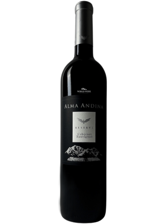 Červené víno Alma Andina Reserve Cabernet Sauvignon s chutí čokolády, švestek a třešní