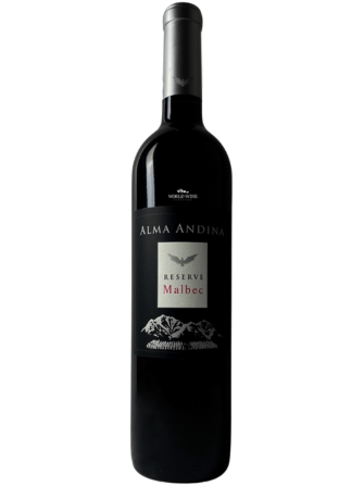 Červené víno Alma Andina Reserve Malbec s chutí borůvek, čokolády a třešní