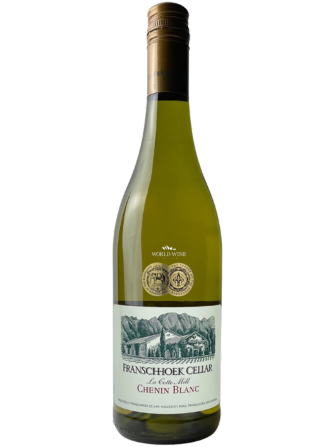 Bílé víno odrůdy Chenin Blanc z vinařství Franschhoek Cellar s chutí broskve a žlutého ovoce