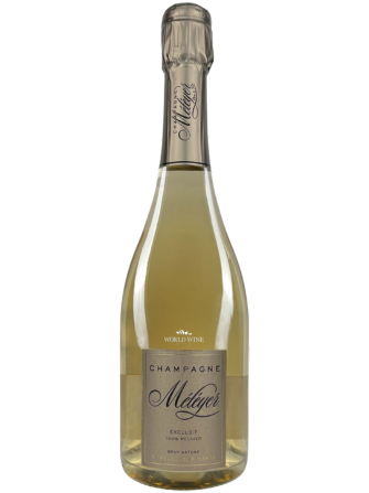 Kvalitní šampaňské z Francie značky Météyer s tóny hrušky, květin, mořské soli a broskve