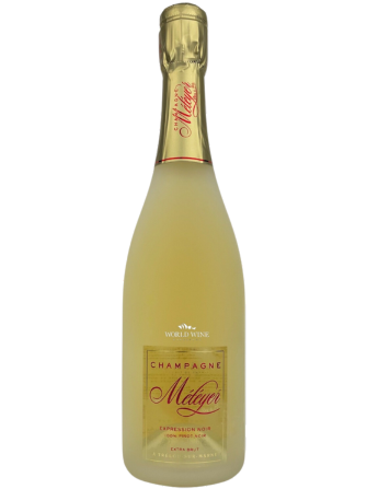 Kvalitní šampaňské z Francie značky Météyer s tóny hrušky, kandovaného ovoce, švestek a ořechů