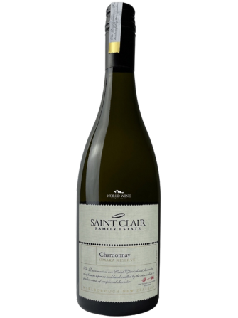 Bílé víno Saint Clair Omaka Reserve Chardonnay s chutí dubu, grapefruitu, koření a nektarinky