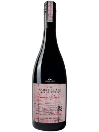 červené víno Saint Clair Pioneer Block 22 Barn Block Pinot Noir 2018 0,75l