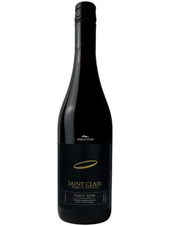 Červené víno Saint Clair Marlborough Origin Pinot Noir s tóny borůvky, rybízu a dubu