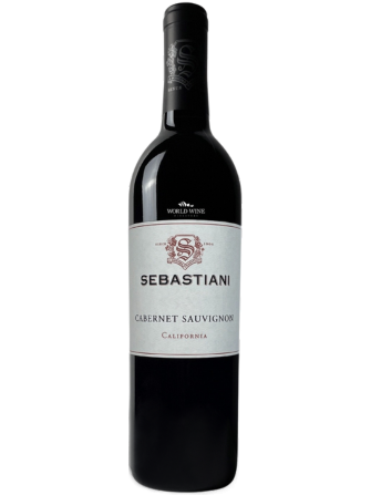 Červené víno Sebastiani Sonoma County odrůdy Cabernet Sauvignon s tóny citrusů, dubu a jablek