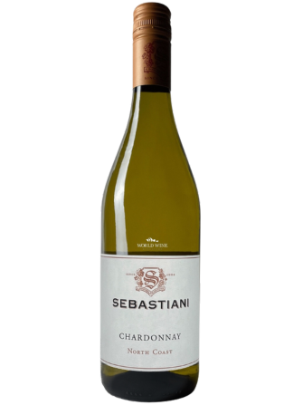 Bílé víno Sebastiani Sonoma North Coast odrůdy Chardonnay s tóny citrusů, dubu a zelených jablek