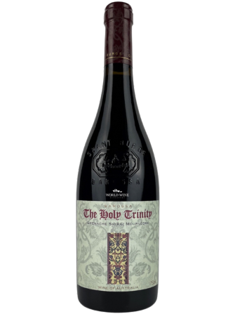 Červené víno The Holy Trinity Grenache Shiraz Mourvedre s tóny lékořice, ostružin, švestek a skořice